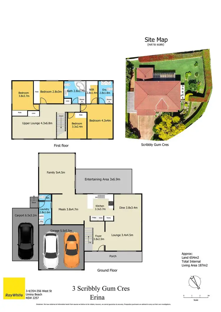 Floorplan of Homely house listing, 3 Scribbly Gum Crescent, Erina NSW 2250