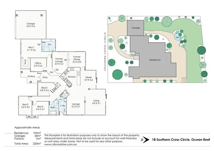 Floorplan of Homely house listing, 18 Southern Cross Circle, Ocean Reef WA 6027