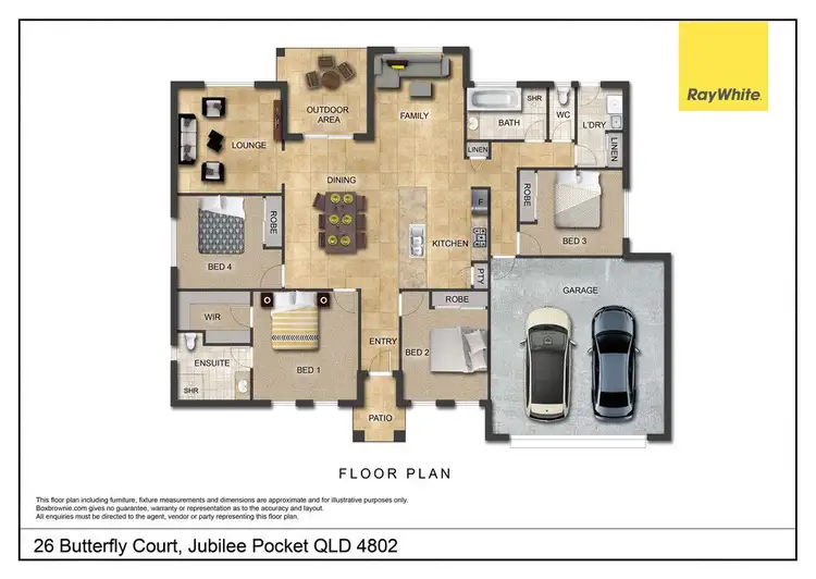 Floorplan of Homely house listing, 26 Butterfly Court, Jubilee Pocket QLD 4802