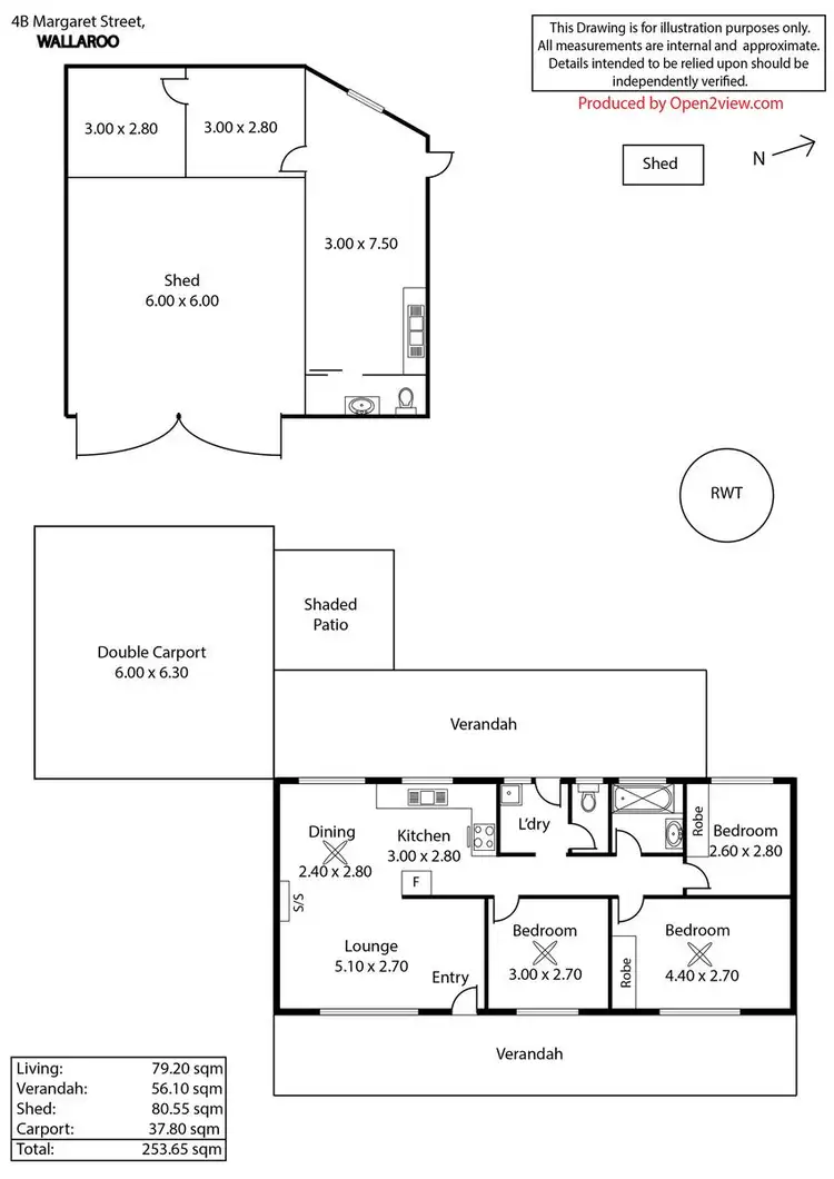 Floorplan of Homely house listing, 4B Margaret Street, Wallaroo SA 5556