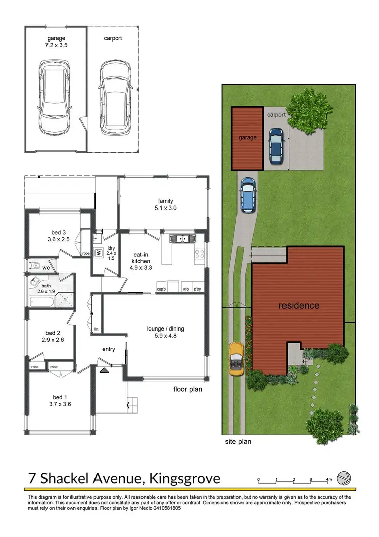 Floorplan of Homely house listing, 7 Shackel Avenue, Kingsgrove NSW 2208