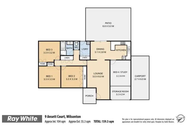 Floorplan of Homely house listing, 9 Ansett Court, Wilsonton QLD 4350