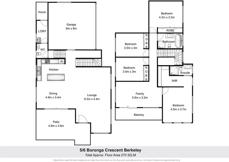 Floorplan of Homely house listing, 5/6-8 Boronga Crescent, Berkeley NSW 2506