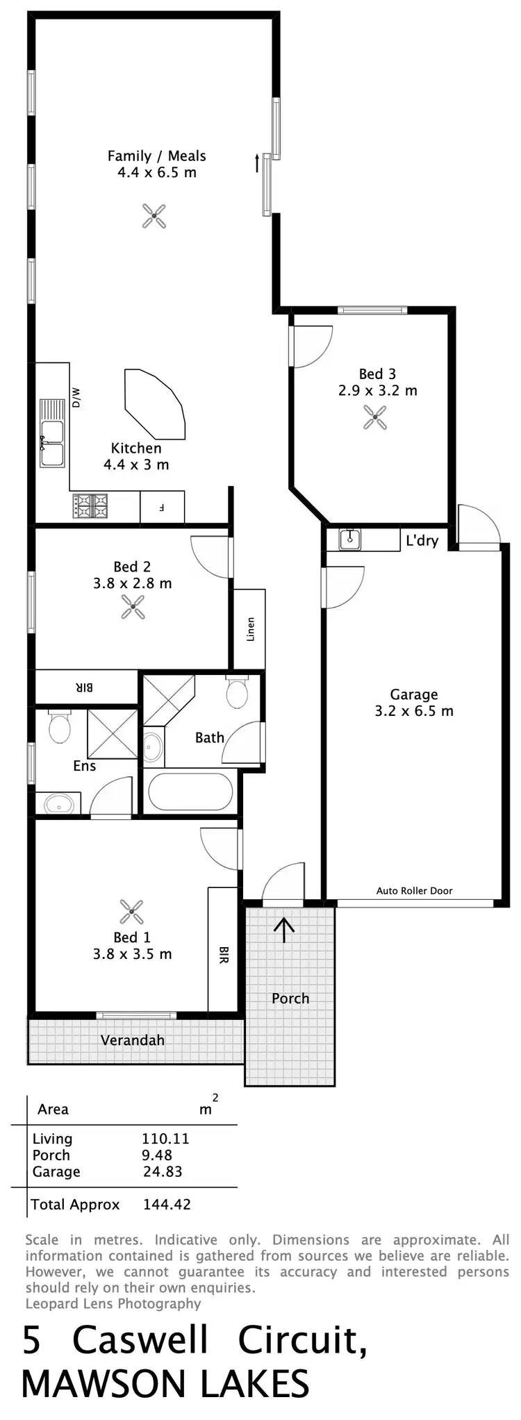 Floorplan of Homely house listing, 5 Caswell Circuit, Mawson Lakes SA 5095