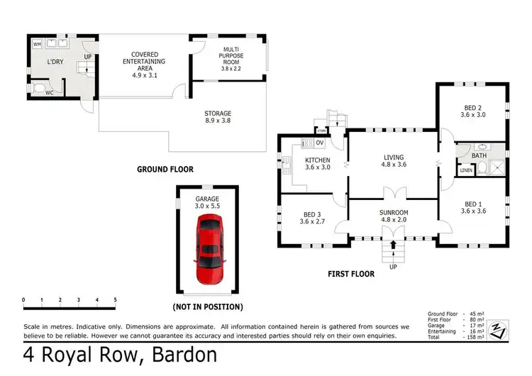 Floorplan of Homely house listing, 4 Royal Row, Bardon QLD 4065
