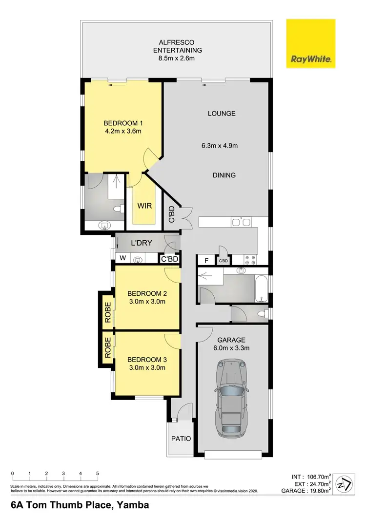 Floorplan of Homely house listing, 6A Tom Thumb Place, Yamba NSW 2464