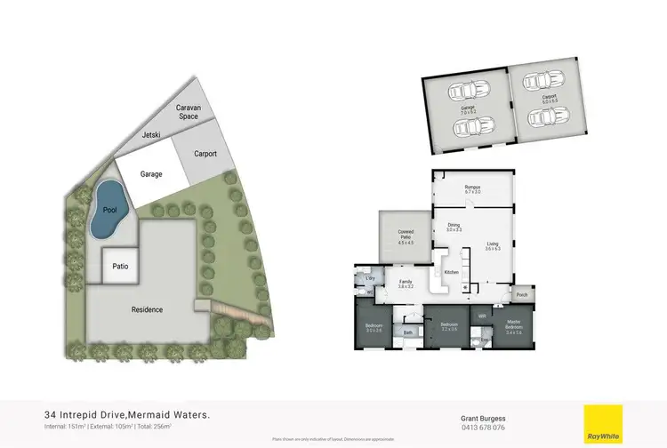 Floorplan of Homely house listing, 34 Intrepid Drive, Mermaid Waters QLD 4218
