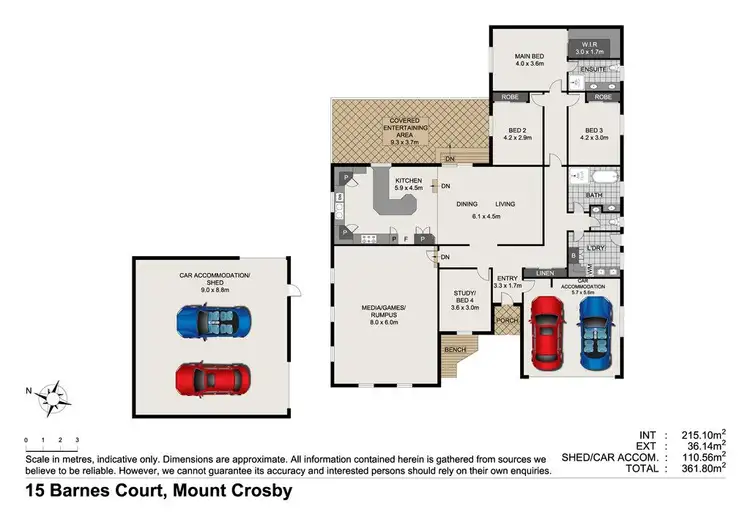 Floorplan of Homely house listing, 15 Barnes Court, Mount Crosby QLD 4306