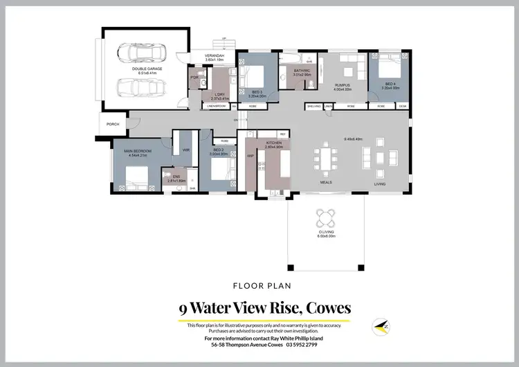 Floorplan of Homely house listing, 9 Water View Rise, Cowes VIC 3922