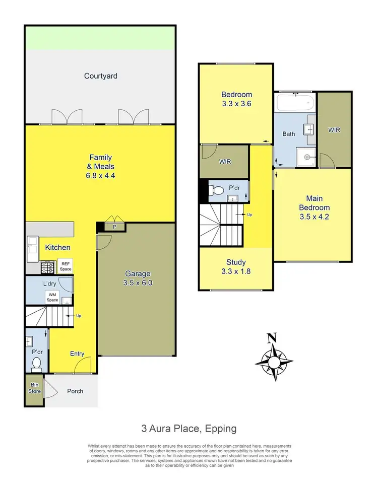 Floorplan of Homely townhouse listing, 3 Aura Place, Epping VIC 3076