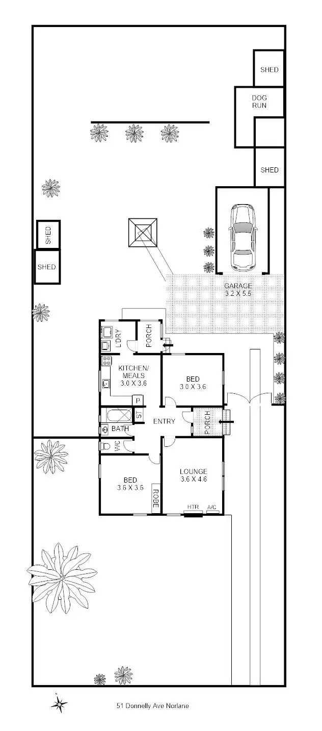 Floorplan of Homely house listing, 51 Donnelly Avenue, Norlane VIC 3214
