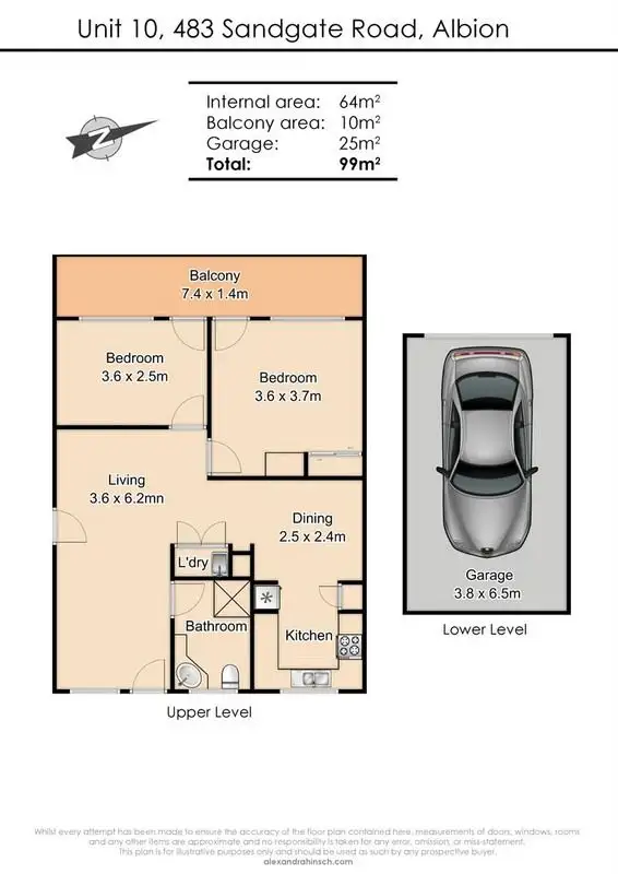 Floorplan of Homely unit listing, 10/483 Sandgate Road, Albion QLD 4010