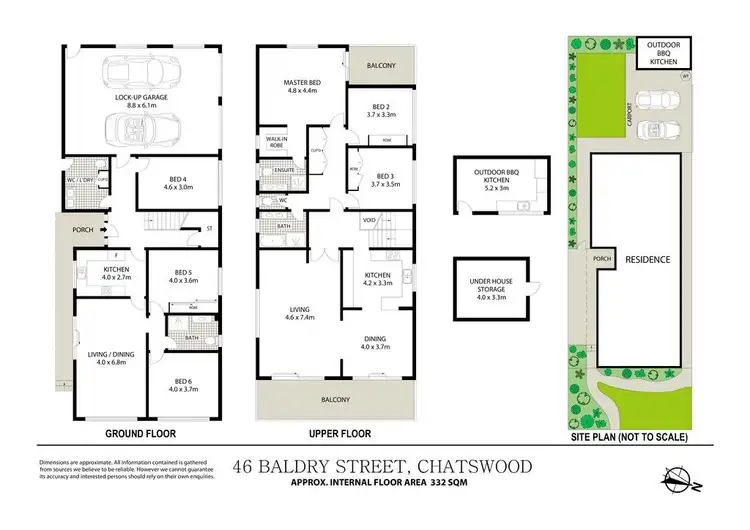 Floorplan of Homely house listing, 46 Baldry Street, Chatswood NSW 2067