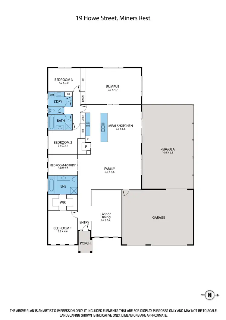 Floorplan of Homely house listing, 19 Howe Street, Miners Rest VIC 3352