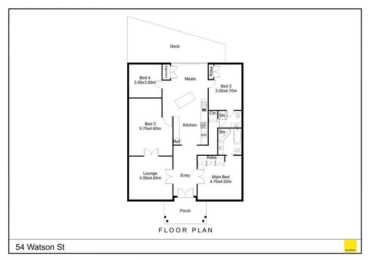 Floorplan of Homely house listing, 54 Watson Street, Murchison VIC 3610