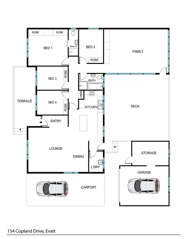 Floorplan of Homely house listing, 154 Copland Drive, Evatt ACT 2617