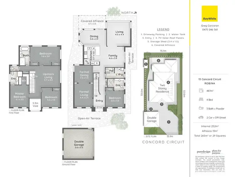 Floorplan of Homely house listing, 13 Concord Circuit, Robina QLD 4226