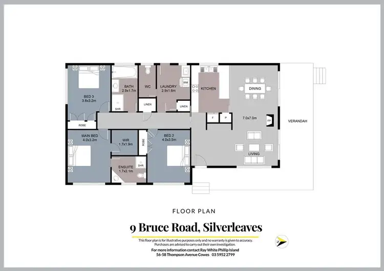 Floorplan of Homely house listing, 9 Bruce Road, Silverleaves VIC 3922