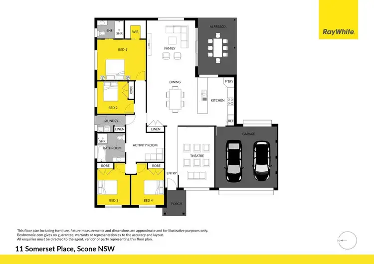 Floorplan of Homely house listing, 11 Somerset Place, Scone NSW 2337