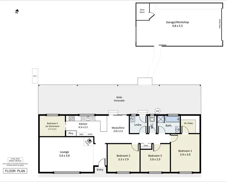Floorplan of Homely house listing, 8 Egerton Street, Blanchetown SA 5357