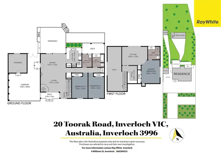 Floorplan of Homely house listing, 20 Toorak Road, Inverloch VIC 3996