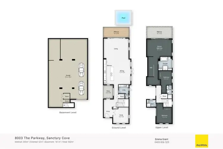 Floorplan of Homely house listing, 8003 The Parkway, Sanctuary Cove QLD 4212