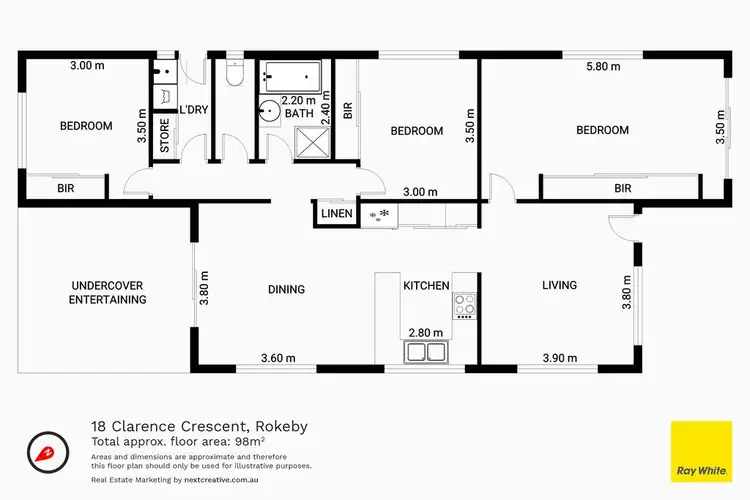 Floorplan of Homely house listing, 18 Clarence Crescent, Rokeby TAS 7019