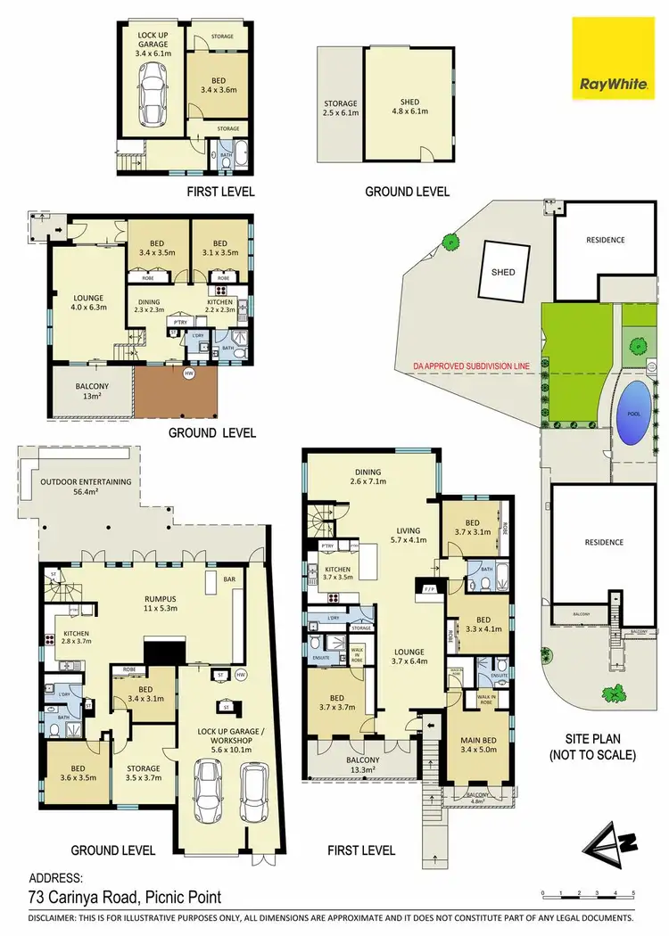Floorplan of Homely house listing, 73 Carinya Road, Picnic Point NSW 2213