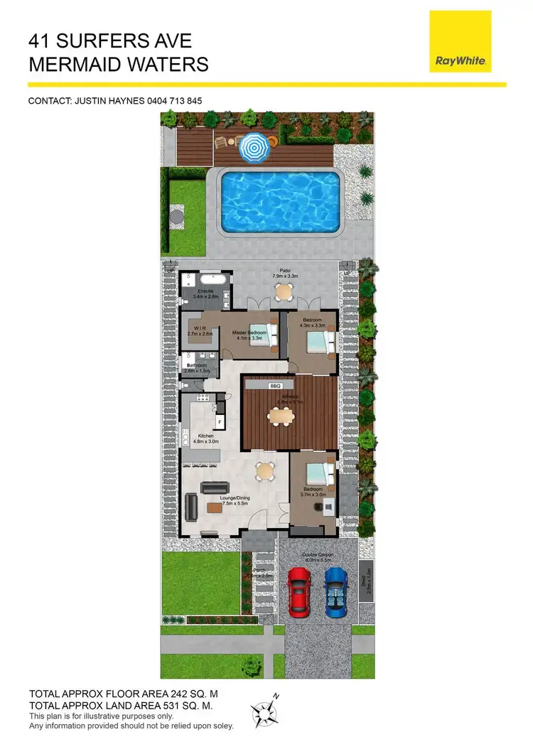 Floorplan of Homely house listing, 41 Surfers Avenue, Mermaid Waters QLD 4218