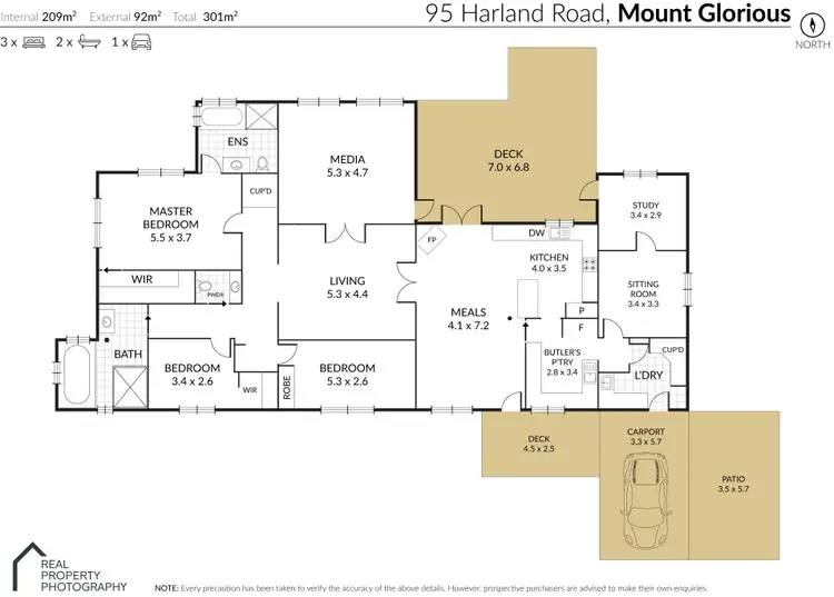 Floorplan of Homely house listing, 95 Harland Road, Mount Glorious QLD 4520