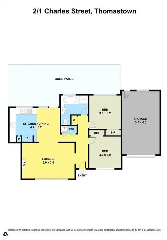Floorplan of Homely unit listing, 2/1 Charles Street, Thomastown VIC 3074