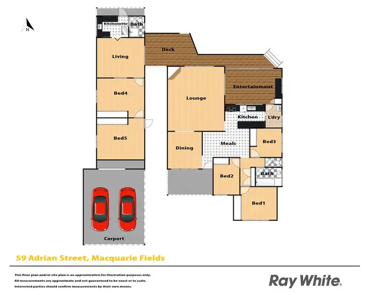 Floorplan of Homely house listing, 59 Adrian Street, Macquarie Fields NSW 2564
