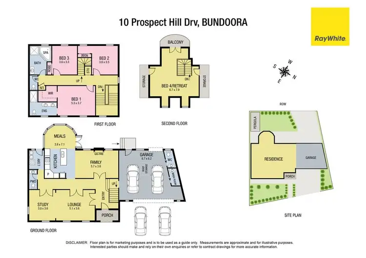 Floorplan of Homely house listing, 10 Prospect Hill Drive, Bundoora VIC 3083