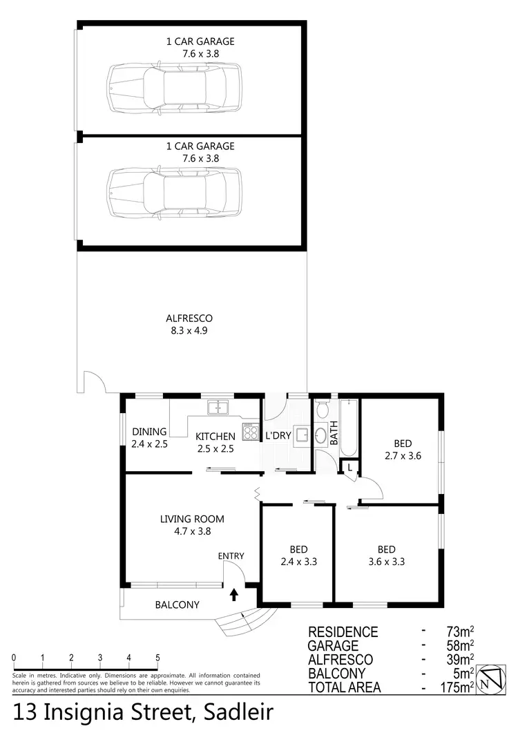 Floorplan of Homely house listing, 13 Insignia Street, Sadleir NSW 2168