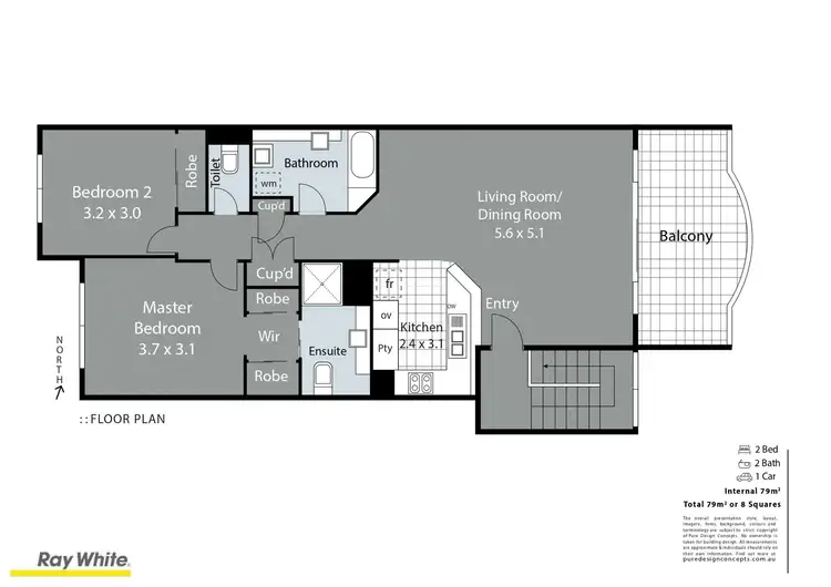 Floorplan of Homely unit listing, 53/15 Santa Monica Road, Miami QLD 4220