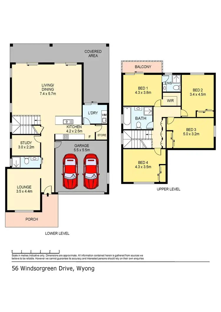 Floorplan of Homely house listing, 56 Windsorgreen Drive, Kooindah Waters, Wyong NSW 2259