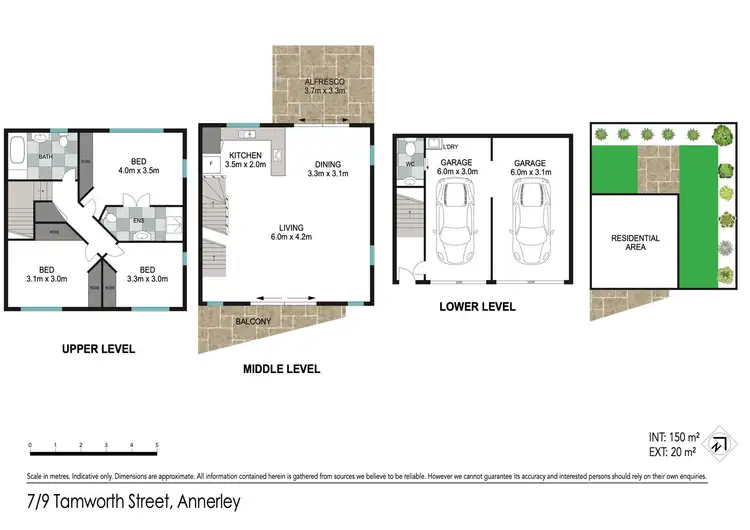 Floorplan of Homely townhouse listing, 7/9 Tamworth Street, Annerley QLD 4103