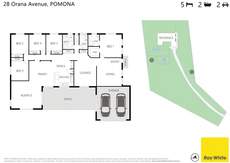 Floorplan of Homely house listing, 28 Orana Avenue, Pomona QLD 4568