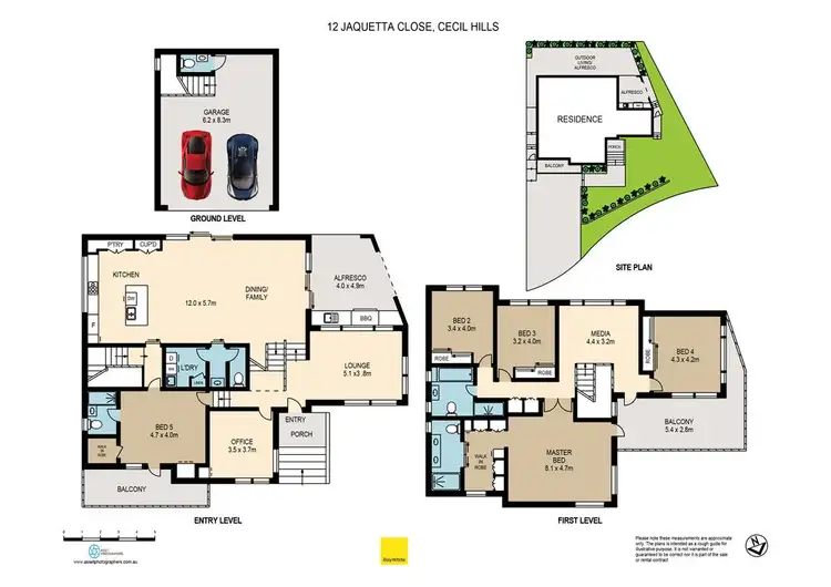 Floorplan of Homely house listing, 12 Jaquetta Close, Cecil Hills NSW 2171