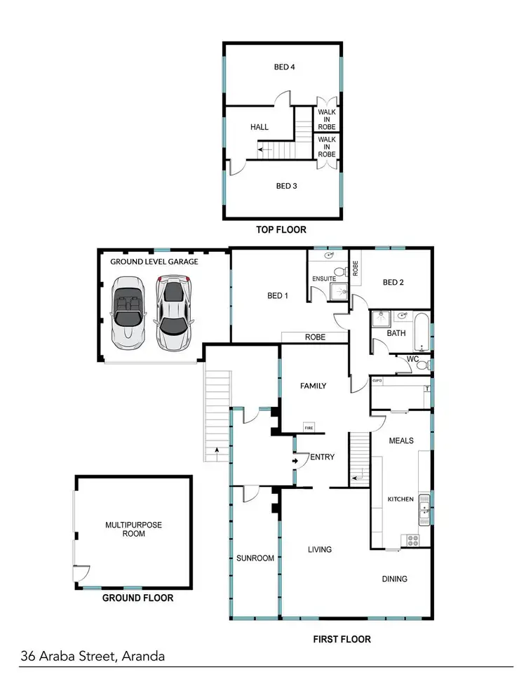 Floorplan of Homely house listing, 36 Araba Street, Aranda ACT 2614