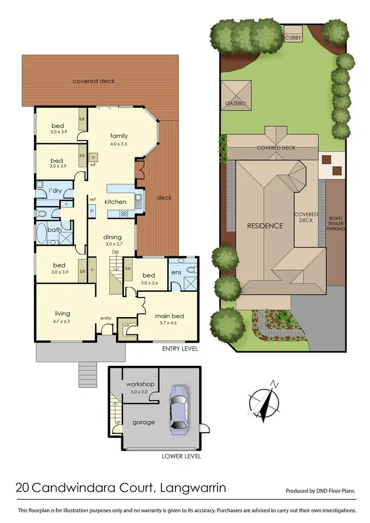 Floorplan of Homely house listing, 20 Candwindara Court, Langwarrin VIC 3910