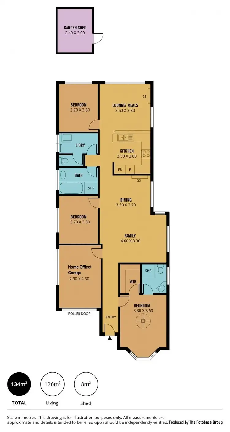 Floorplan of Homely house listing, 36A Oscar Street, Brooklyn Park SA 5032