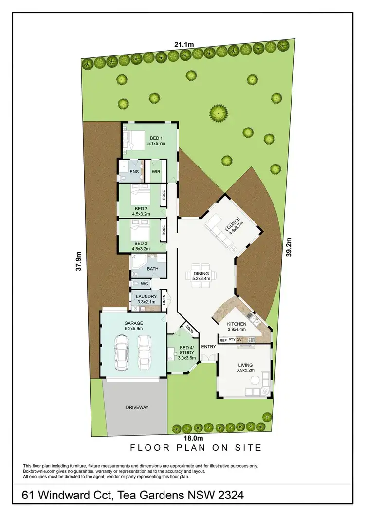Floorplan of Homely house listing, 61 Windward Circuit, Tea Gardens NSW 2324