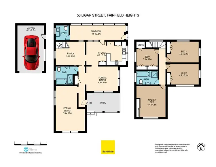 Floorplan of Homely house listing, 50 Ligar Street, Fairfield Heights NSW 2165