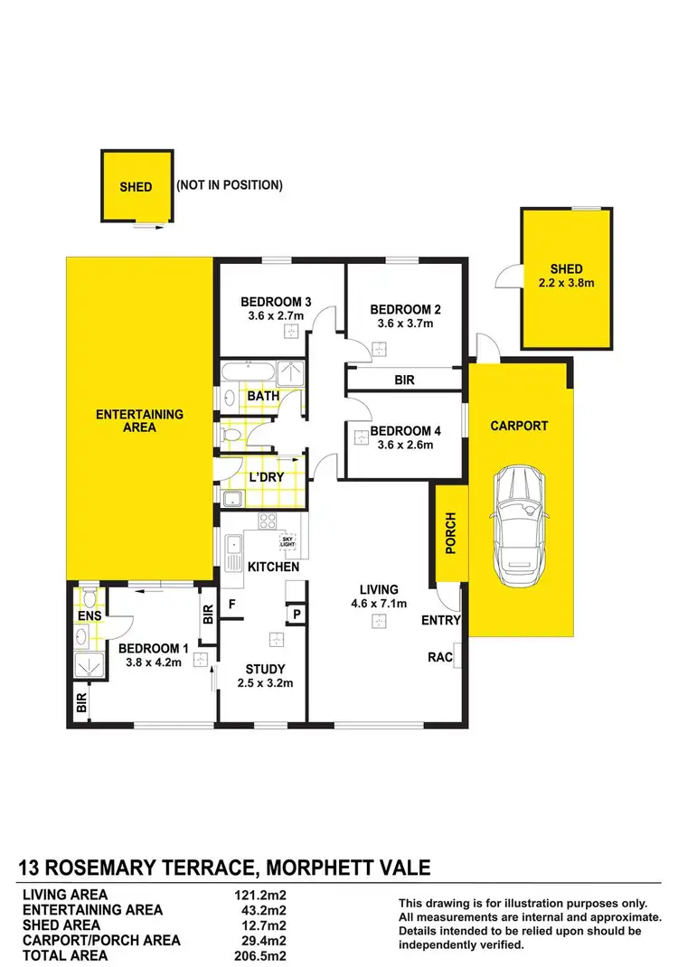 Floorplan of Homely house listing, 13 Rosemary Terrace, Morphett Vale SA 5162
