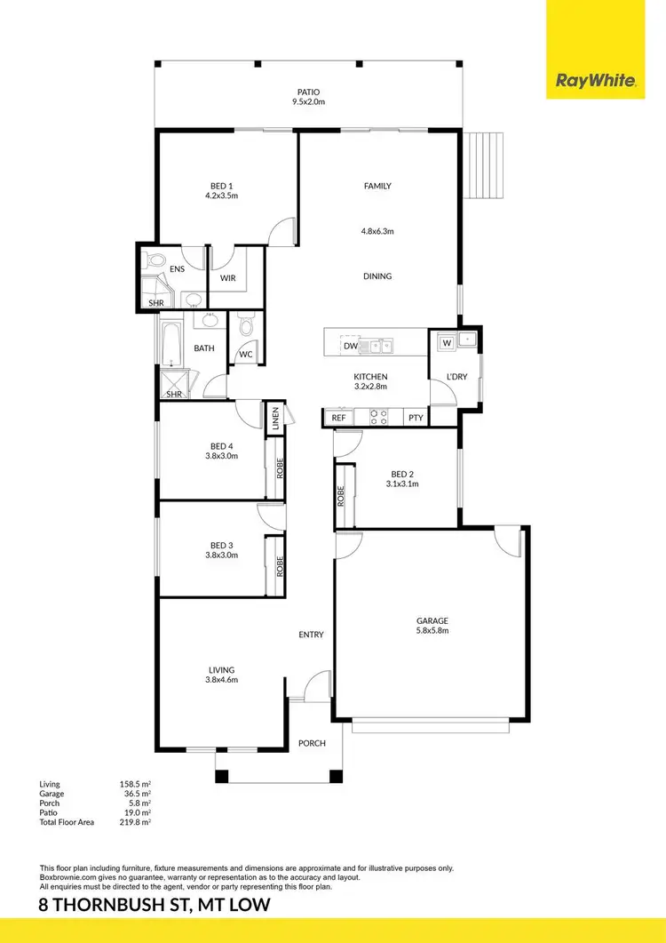 Floorplan of Homely house listing, 8 Thornbush Street, Mount Low QLD 4818