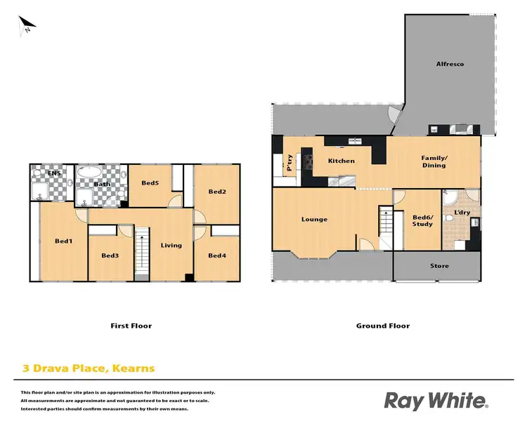 Floorplan of Homely house listing, 3 Drava Place, Kearns NSW 2558