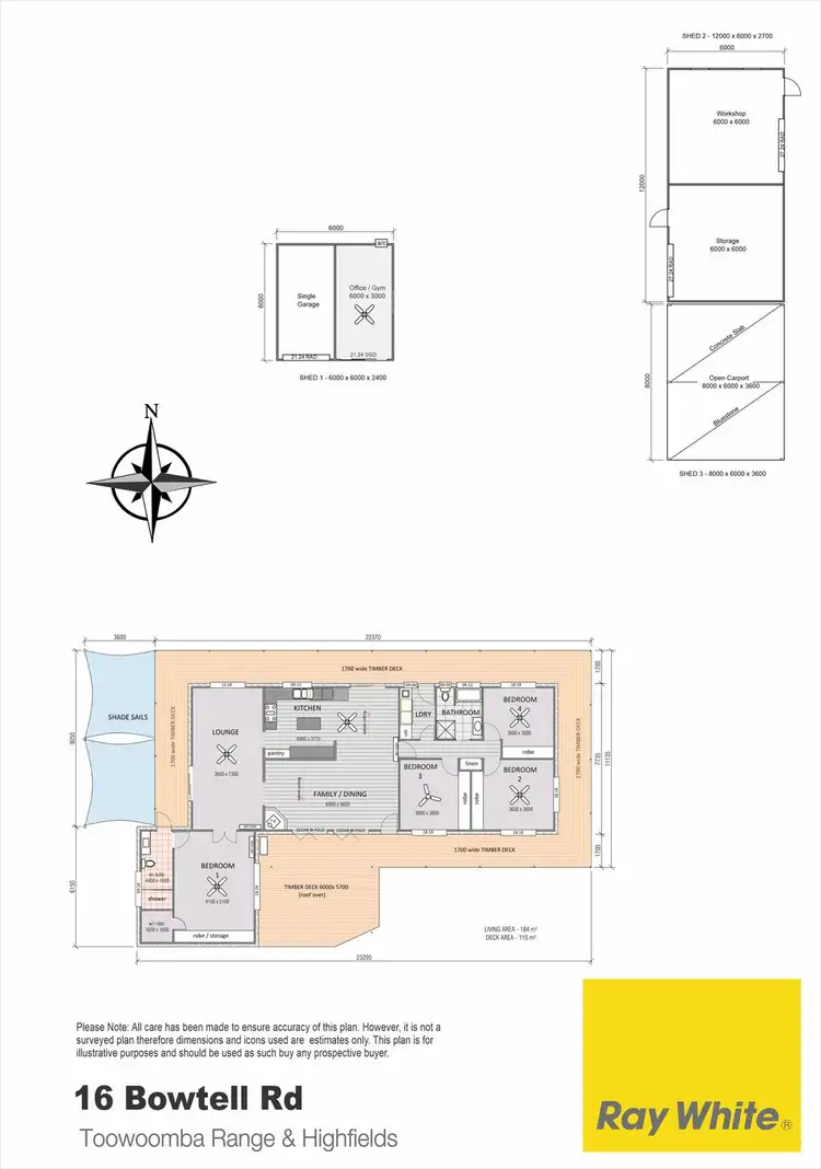 Floorplan of Homely house listing, 16 Bowtell Drive, Highfields QLD 4352