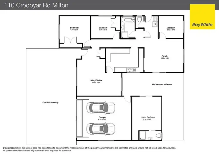 Floorplan of Homely house listing, 110 Croobyar Road, Milton NSW 2538