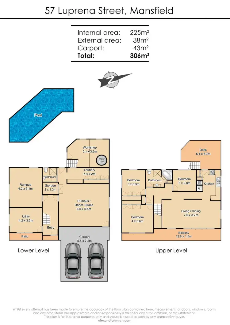 Floorplan of Homely house listing, 57 Luprena Street, Mansfield QLD 4122